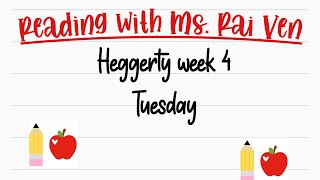 Full Kindergarten Heggerty Phonemic Awareness Lesson Week 4 (Tuesday) News