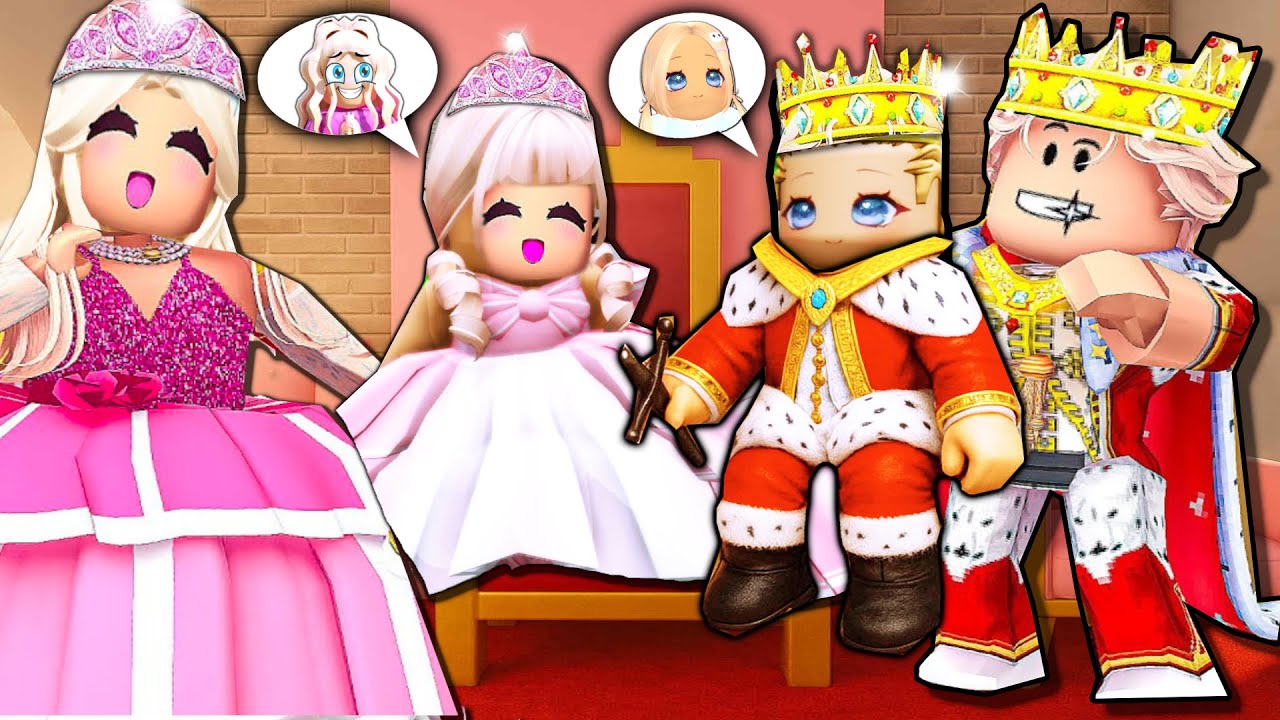 FOXI și EMA COPIAZĂ FAMILIA REGALĂ ca BEBELUȘI PLUSHIE DRĂGUȚI... (Brookhaven)