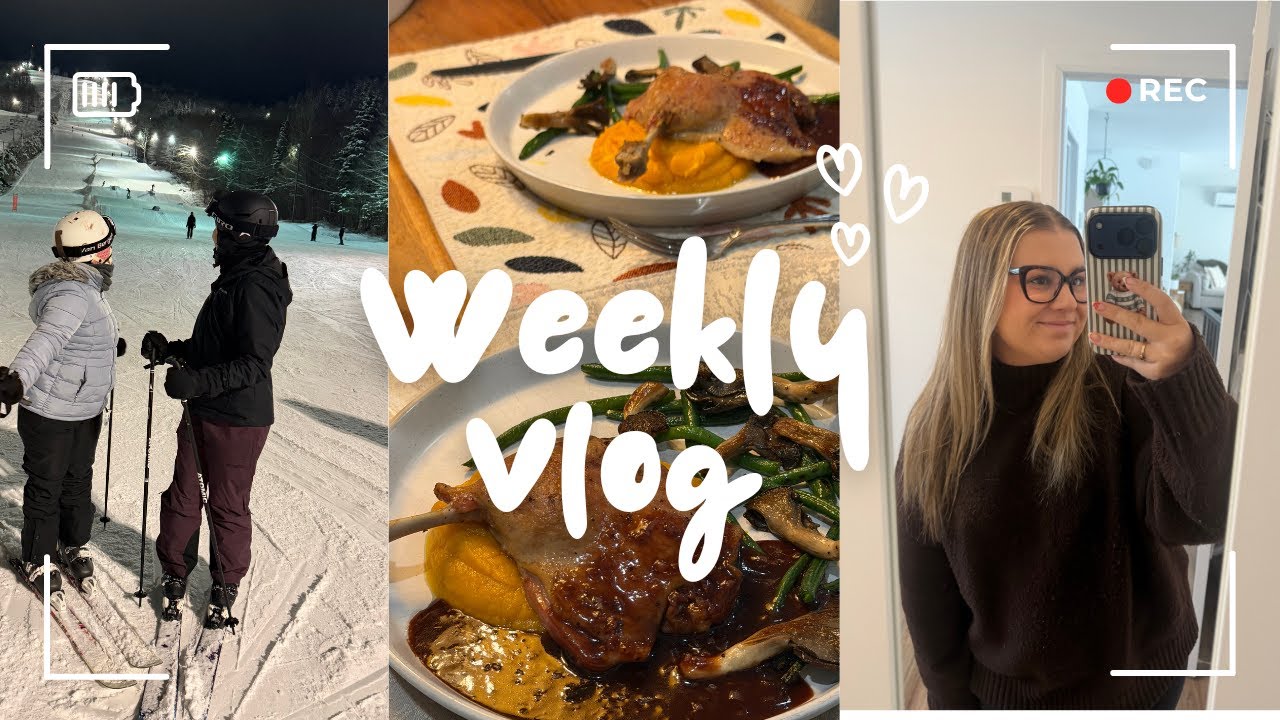 Weekly Vlog : Retour à la routine, Soirée de ski, Parlons BBQ avec mon amoureux & Nouvelle lunette