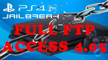 How to | Jailbreak PS4 4.05 and Get Full FTP Access