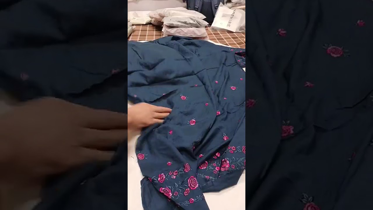 Sapphire embroidered new stock discounted deal  #sapphire embroidered#laxury 