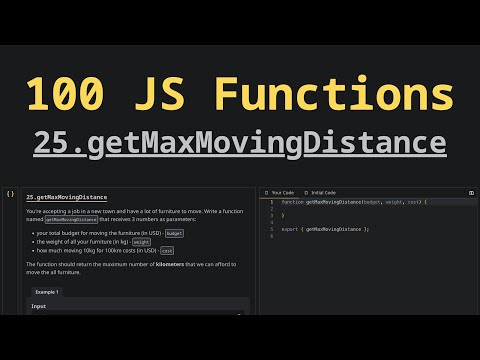 25. getMaxMovingDistance | Solving 100 JS Functions