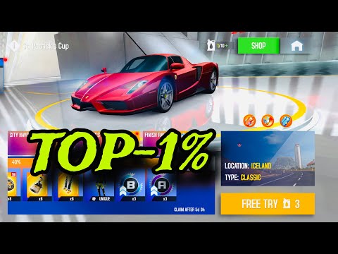 Asphalt 8 St Patrick S Cup Iceland Ferrari Enzo Ferrari Top 1 