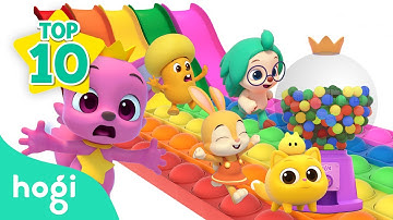 [🌟TOP10] Learn Colors with Pop It and More｜Best Learn Colors for Kids - Hogi Pinkfong