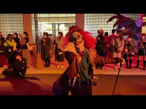 【USJ ホラーナイト】団長がど正面のラタタダンス【きゃー！】