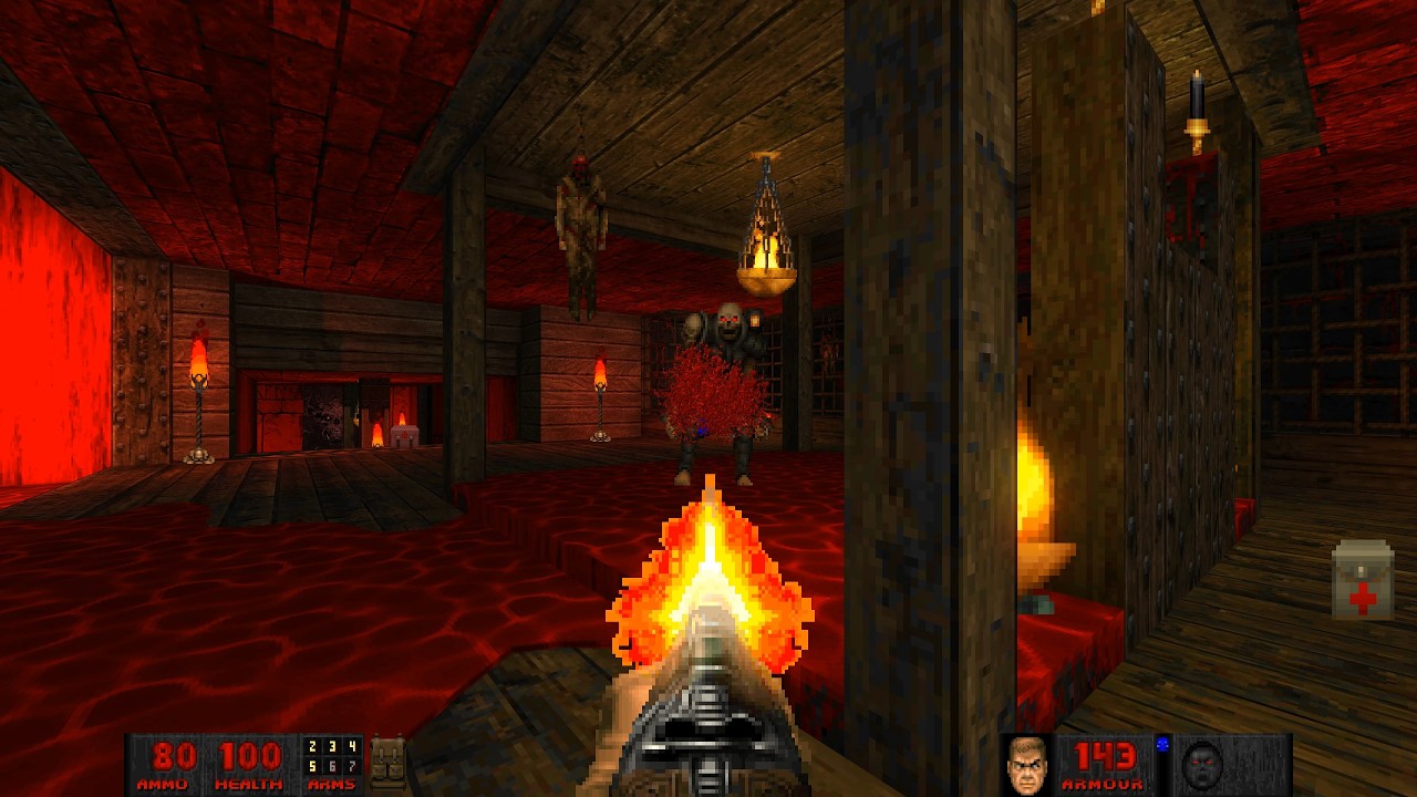 DOOM 2: REMAKE for GZDoom, with OTEX - maps 1-5 UV 100% - 4K - a darker fan reimagination