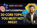 Gat b essentials  20 core topics you must not miss  gatb biotechnology exam preparation