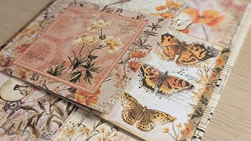 Amazon Packaging Flip Folio Journal ~ Part 2 ~ Using Your Creative Studio Supplies ~ Floral Journal