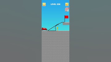 Draw Bridge puzzle level 236 #bridge#games#gameplay #draw #gaming#drawing #shorts #short #shortvideo