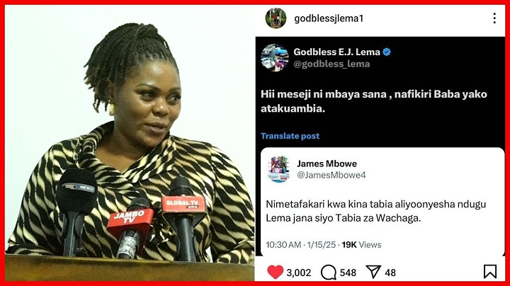 MANENO YA JAMES MBOWE KWA GODBLESS LEMA YAMUIBUA RHODA KUNCHELA ''UKABILA NDANI YA CHAMA''..