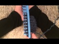 Knitting a scarf one-handed part two