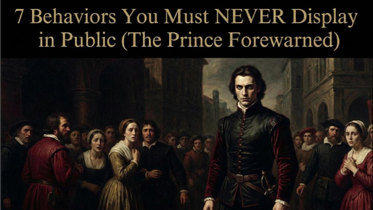 7 Public Behaviors That Destroy Your Power (Machiavelli Warned Us)