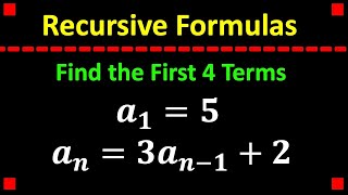 Generating Terms From a Recursive Formula