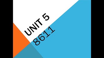 Unit 5-8611- 8611 important slides- 8611 chapter 5- 8611 chapter 5 slides- 8611 unit 5- 8611 impor