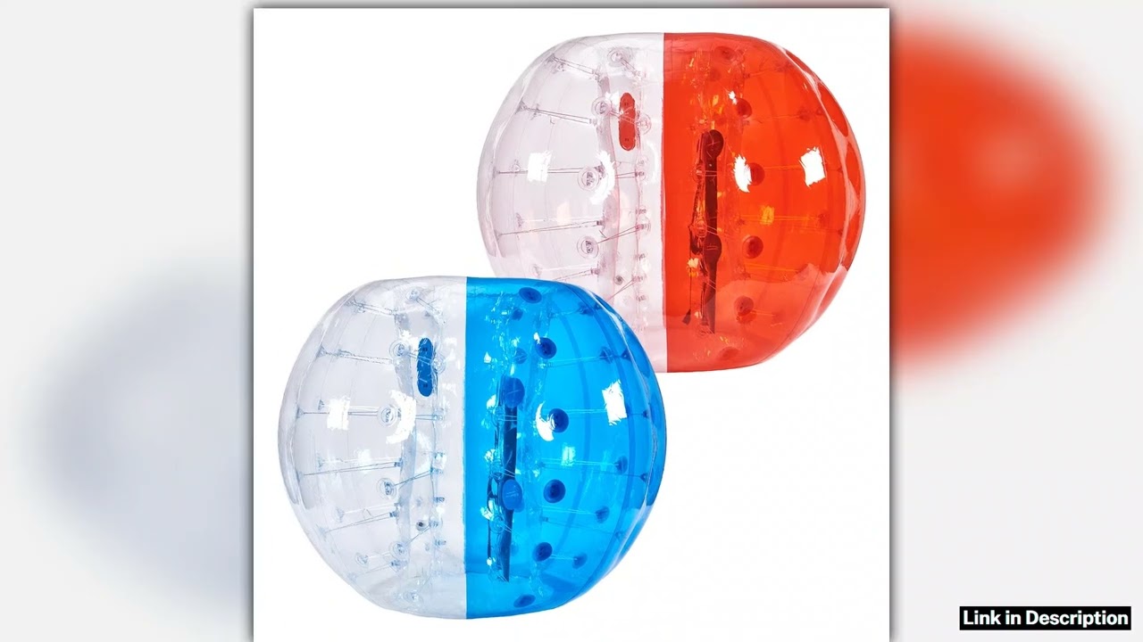 SucceBuy 2Pack 5FT15M Inflatable Bumper Balls 08mm Thick Bubble Soccer Balls Inflatable Zorb Balls