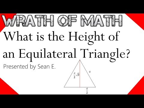 Video: How To Find The Height Of An Equilateral Triangle