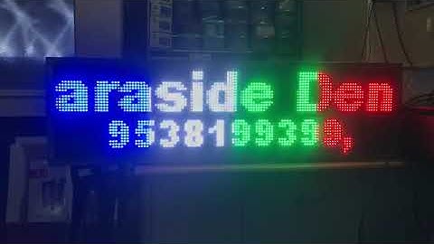 P10 single colour scrolling board