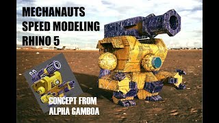 mechanauts robots - Speed Modeling based on concept art |  Rhinoceros 5