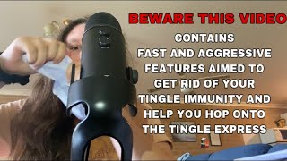 FAST, LOUD AND AGGRESSIVE ASMR(SUPER CHAOTIC AND UNPREDICTABLE) TO GET RID OF TINGLE IMMUNITY 🦠⚡️🔊