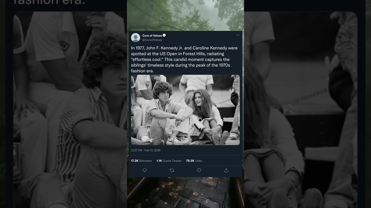 Vintage Vibes: JFK Jr. & Caroline Kennedy’s Iconic ’70s Style 😎 