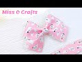 Halloween hair bow tutorial   how to make faux leather hair bows hair bow tutorial  miss o crafts
