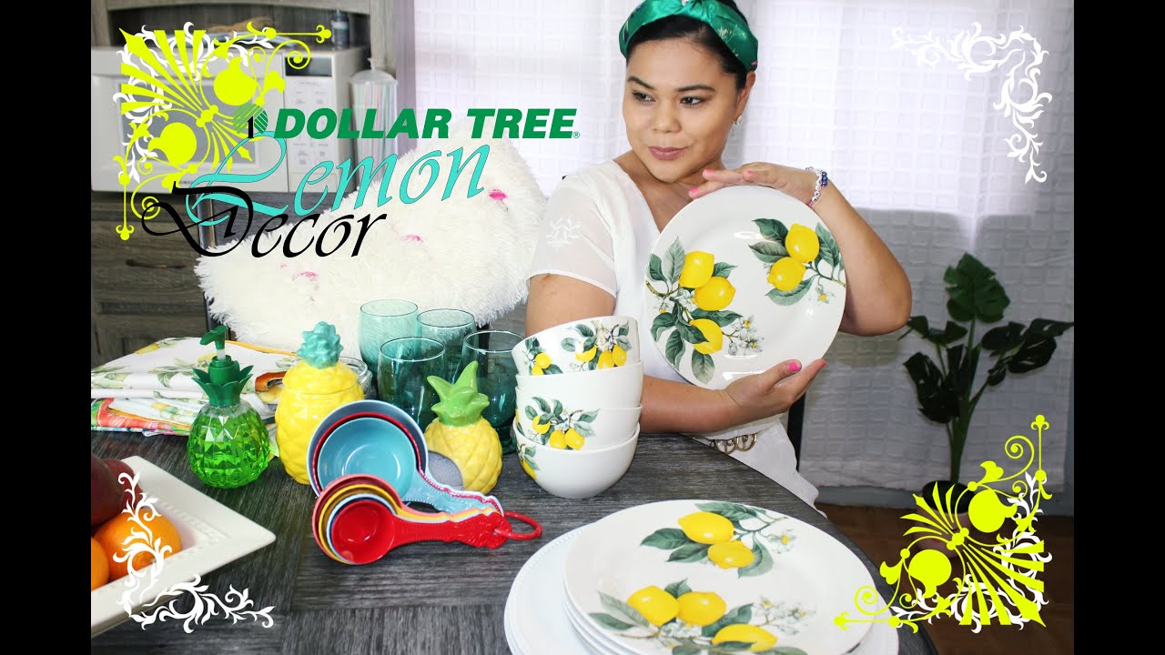 FARMHOUSE LEMON KITCHEN DECOR DOLLAR TREE DIY 🍋 DECORA TU COCINA PARA