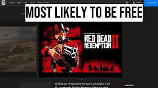 RED DEAD 2 BE ON EPIC GAMES STORE -