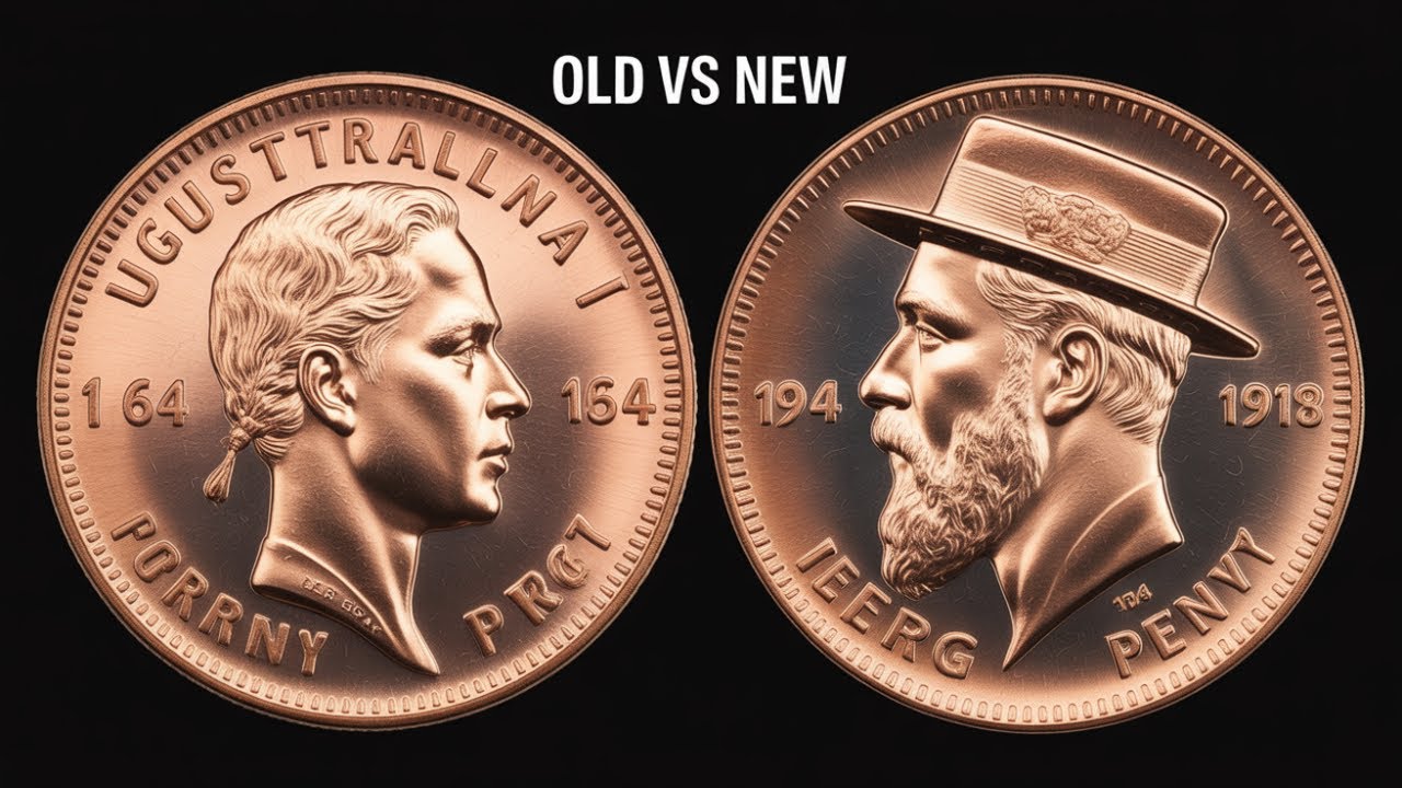 Британские и австралийские монеты пенни - какую из них вы предпочитаете?