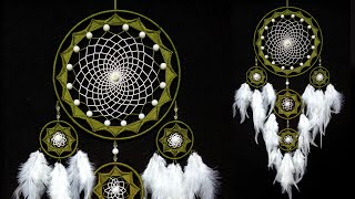: WOW !!! Very Easy And Elegant || How to Make Wall Hanging || Nylon Thread Dream Catcher