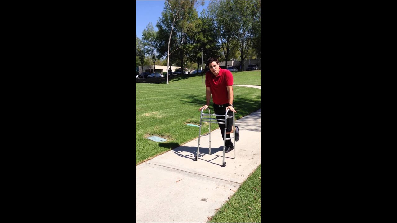 Non weight bearing Front Wheel Walker YouTube