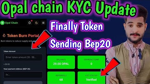 Opal chain KYC under Review Process New update👉Opal chain Token listing New update 