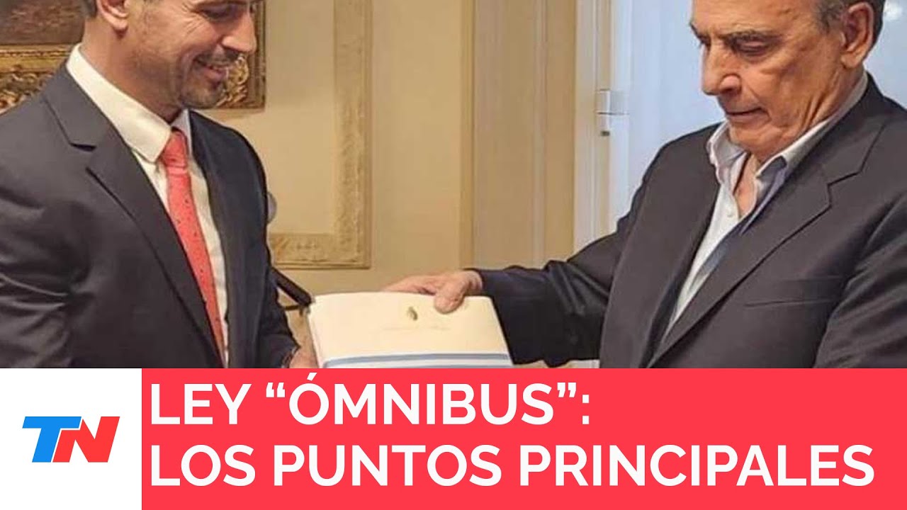LEY ÓMNIBUS: Los principales puntos de la ley - YouTube