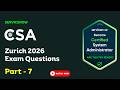 CSA Zurich 2026 Practice Questions | Real Exam Pattern MCQs | ServiceNow Admin Latest Questions