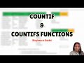 Excel COUNTIF & COUNTIFS Function Tutorial | Easy Guide for Beginners