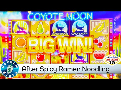 Coyote Moon Slot Machine after Spicy Ramen Dinner