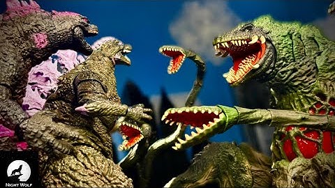 Godzilla Minus One Evolved VS Legendary Godzilla Evolved VS BIOLLANTE - Epic Stop Motion Battle