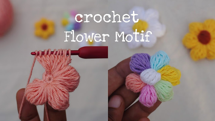 Crochet Puff flowers | Easy crochet flower for beginners - crochet Puff stitch Daisy / Sunflower