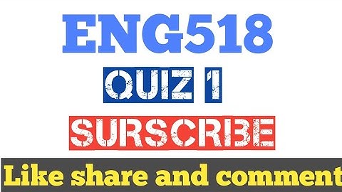 Eng518 Quiz 1 solution 2023 |BS English
