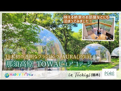 【栃木グランピング】満点の星空もお部屋から丸見えの透明ドーム型部屋!TOWAピュアコテージ周りのアクティビティ施設も充実!