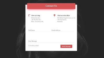 How to Create Responsive Contact Us Page in Bootstrap 4 || Contact Form in Bootstrap-4 2020