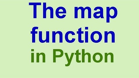 Python Tips & Tricks: the Map function