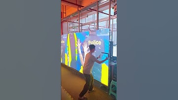 After installing the LED module, it will be a perfect LED screen. #eagerled #leddisplay