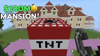 COLOSSAL TNT VS $100M DOLLAR MANSION IN Minecraft