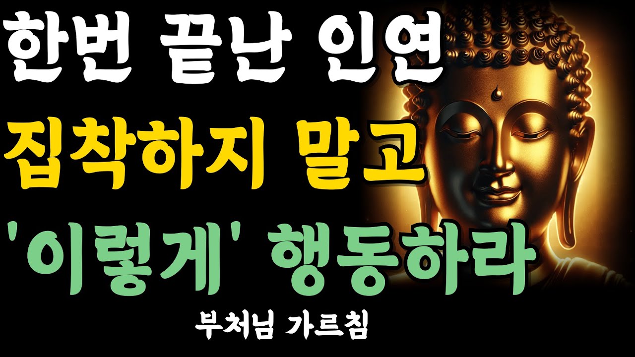 끝난 인연에 집착할수록 더 멀어진다 ‘이렇게’ 행동하라 | 자면서 듣는 부처님 말씀 | 석가모니 | 불교 명언 | 불교 오디오북