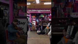 Tyler Childers busking in Scotland