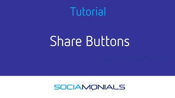 Sociamonials Tutorial - How to Create a Social Media Share Button