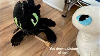 Toothless gets the Light Fury Mad and Calms her back Down