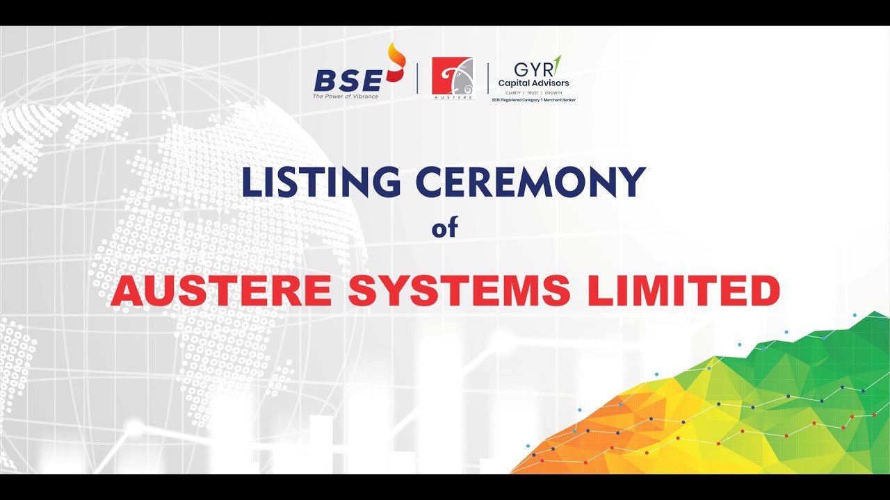 Listing Ceremony of Austere Systems Limited (SME) at BSE