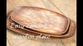 Making a wooden plate