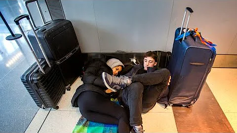 WICKED STORMS GROUND AND POUND: Weary passengers s...